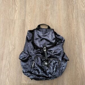 PINK Victoria’s Secret Midnight Navy Sequin Backpack